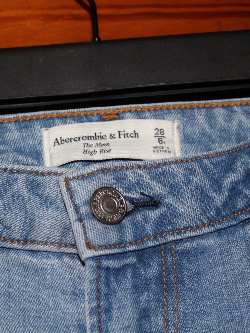 Abercrombie & Fitch Light Blue Distressed Boyfriend Jeans - Picture 4 of 4